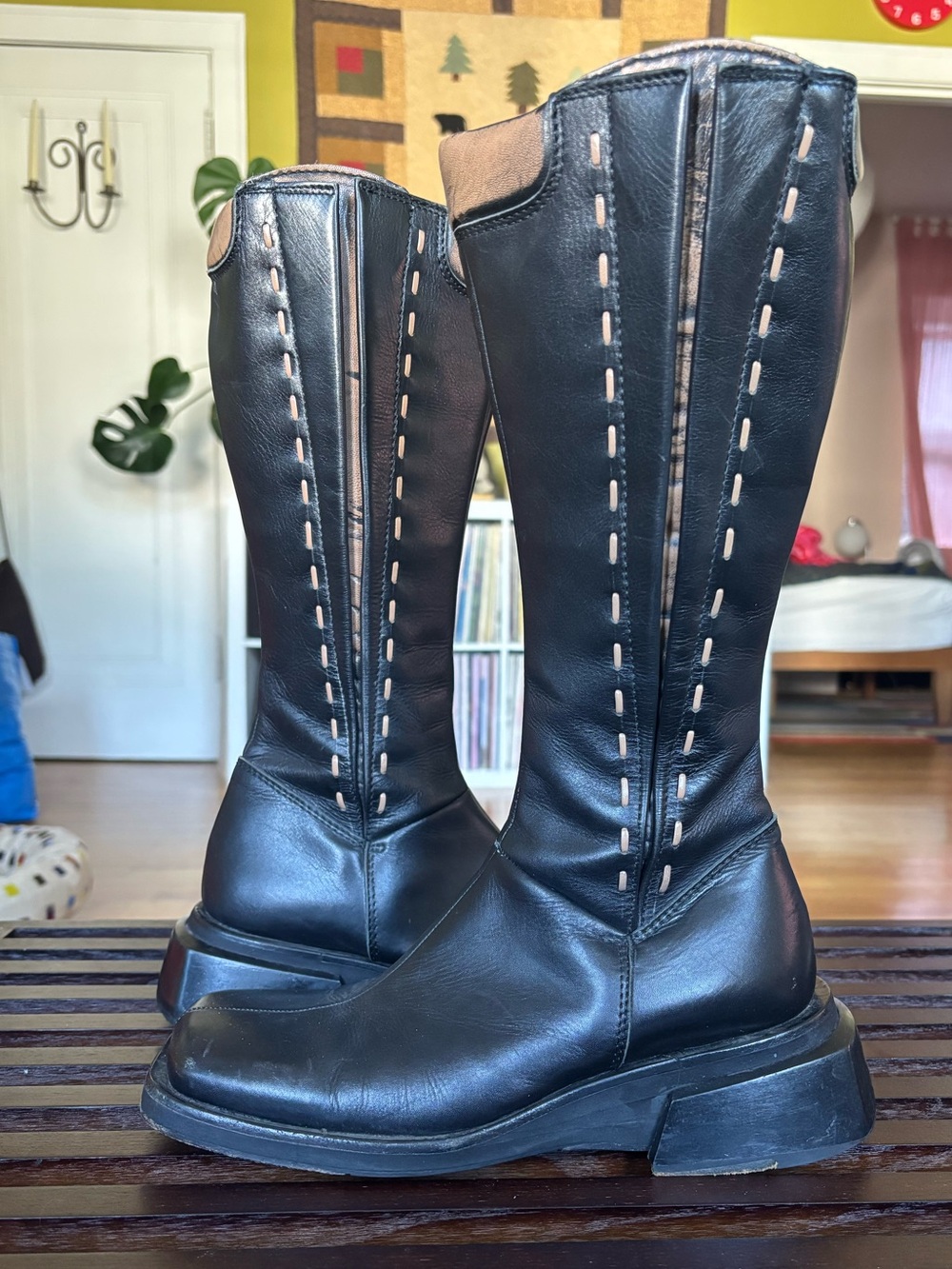 Vintage Bunker Leather Boots - Picture 6 of 13